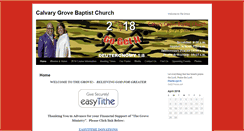 Desktop Screenshot of calvarygrove.com